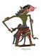 Indonesia: Figure of Citrakasa, wayang kulit ('shadow puppet') character from the ancient Hindu epic, Mahabharata