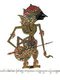 Indonesia: Figure of Karna, wayang kulit ('shadow puppet') character from the ancient Hindu epic, Mahabharata
